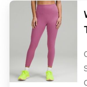 lululemon athletica Wunder Train High-Rise tight 25” in Velvet Dust Leggings